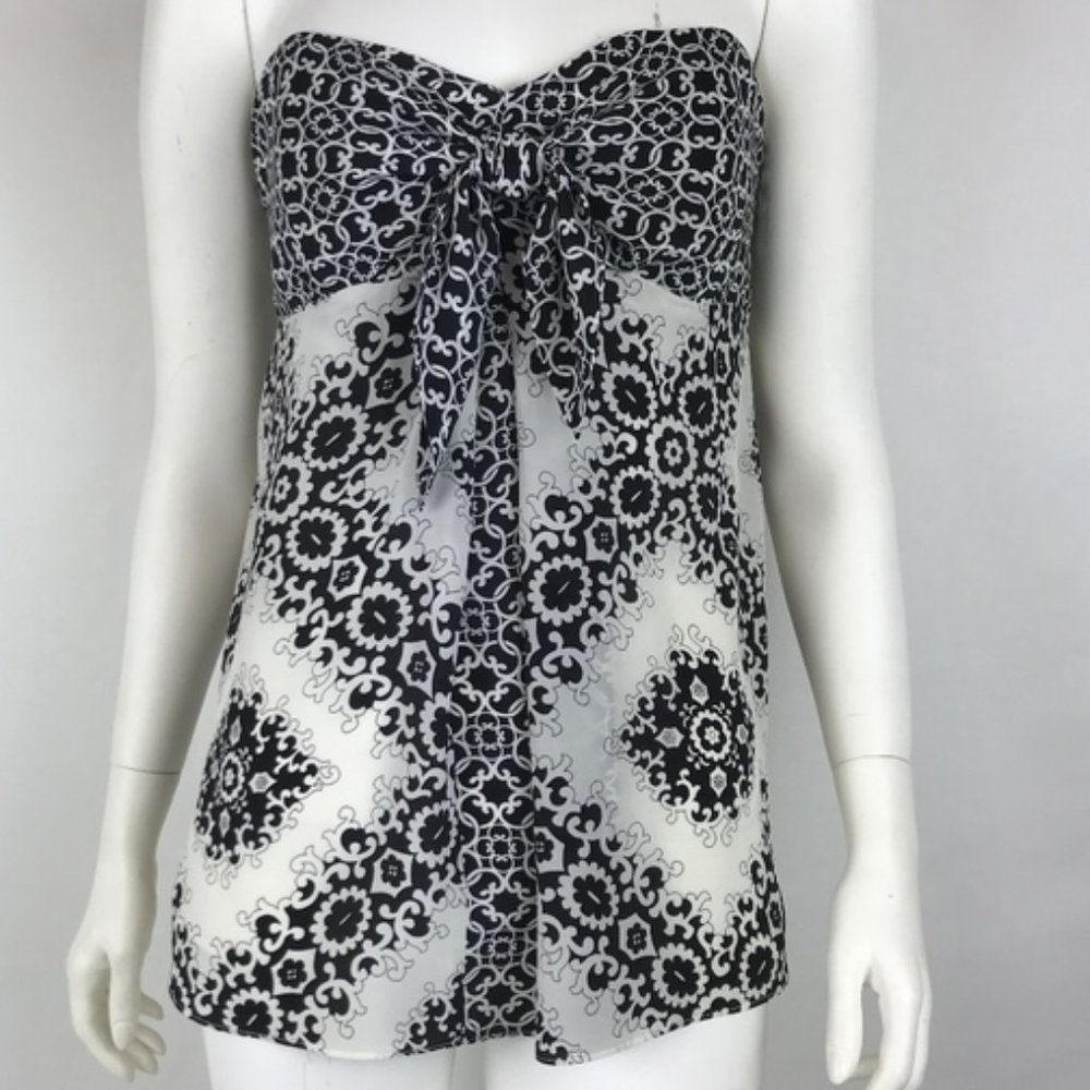 White House Black Market Strapless Lined Blouse